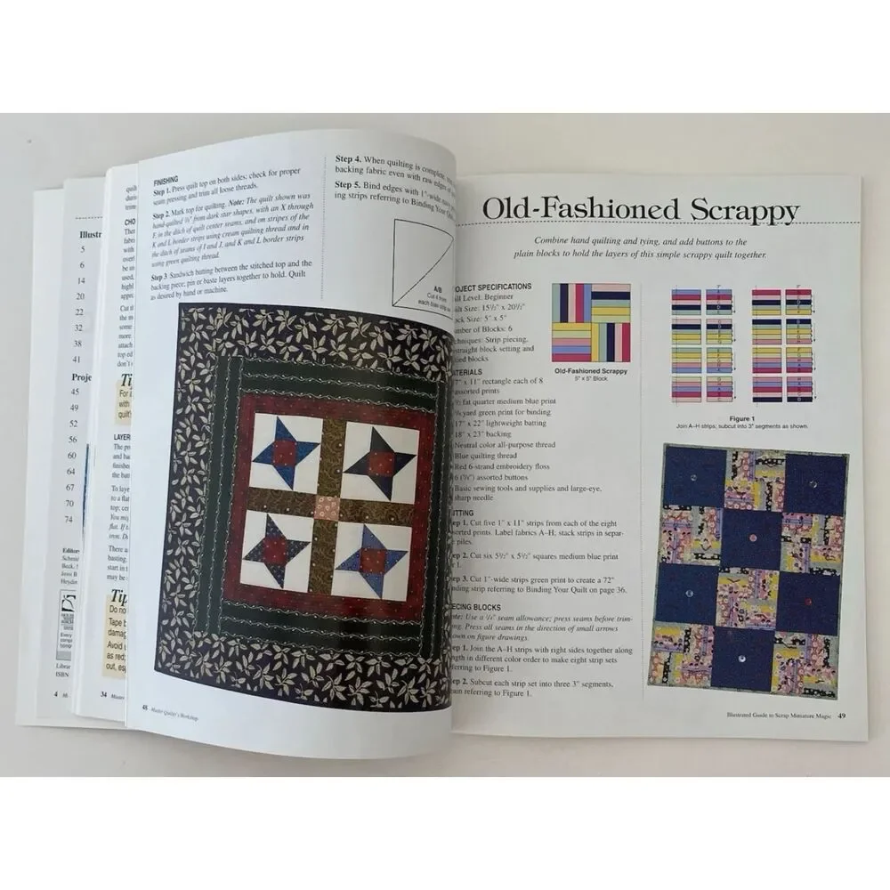 Illustrated Guide To Scrap Miniature Magic Master Quilters Workshop